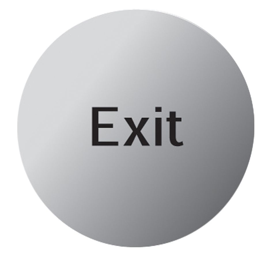Exit Stainless steel Safety sign