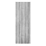 Exmoor Flush Grey Medium-density fibreboard (MDF) Sliding Door, (H)2040mm (W)830mm