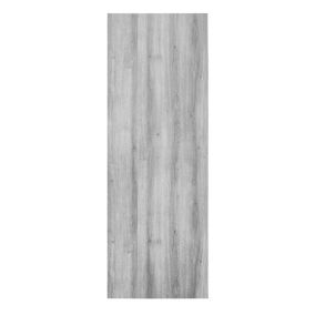 Exmoor Unglazed Flush Grey Oak veneer Internal Door, (H)1980mm (W)686mm (T)40mm