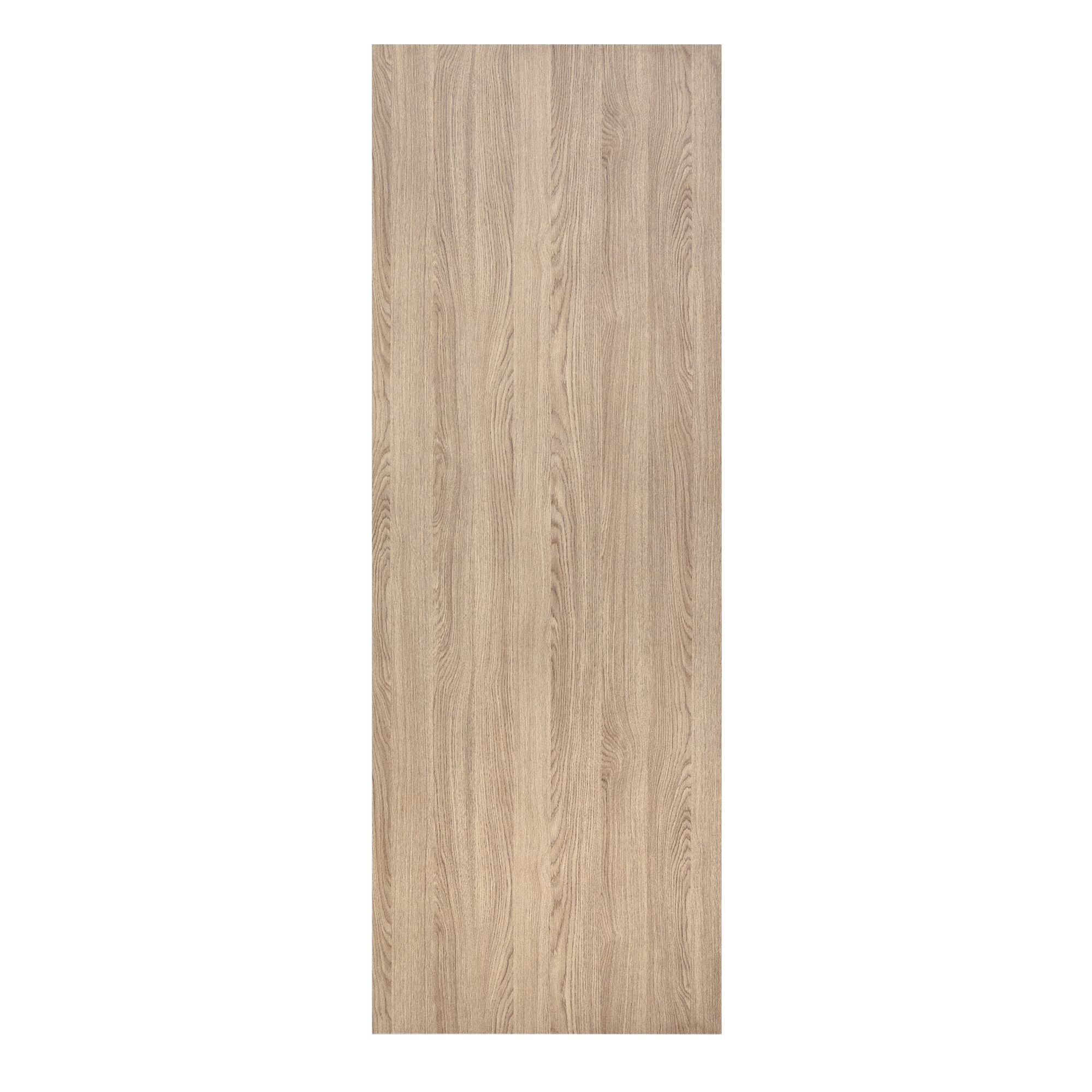 Exmoor Unglazed Flush MDF Oak veneer Internal Sliding Door, (H)2040mm (W)826mm