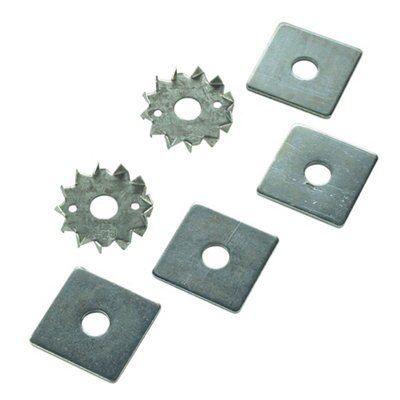 Expamet Galvanised Steel Tooth plate, Pack of 2