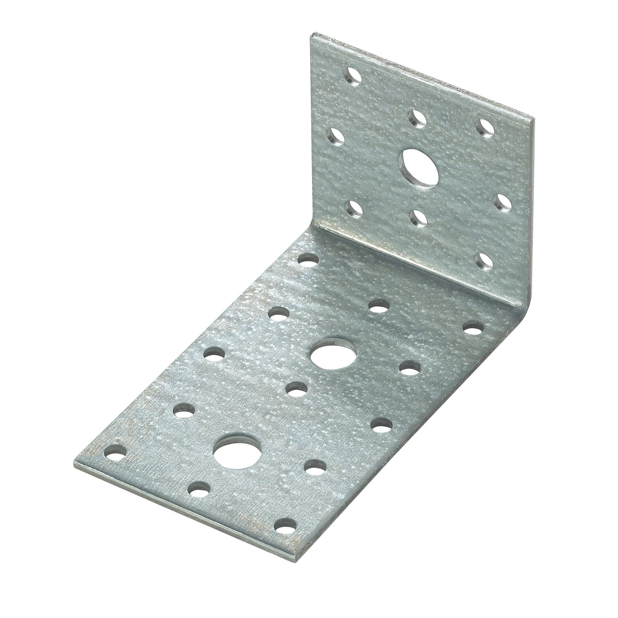 Expamet Zinc effect Galvanised Steel Light duty Angle bracket (H)60mm (W)60mm (L)100mm