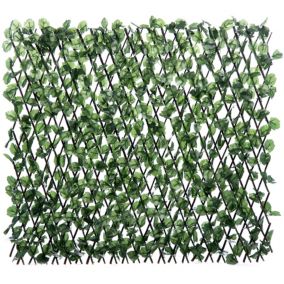Extensible fence with maple leaves Square Artificial plant wall, (H)1m (W)2m