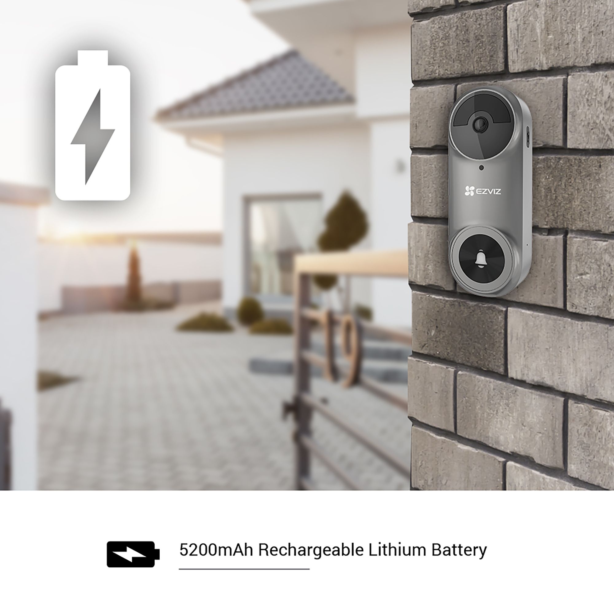 Ezviz DB2 Grey Wireless Video doorbell