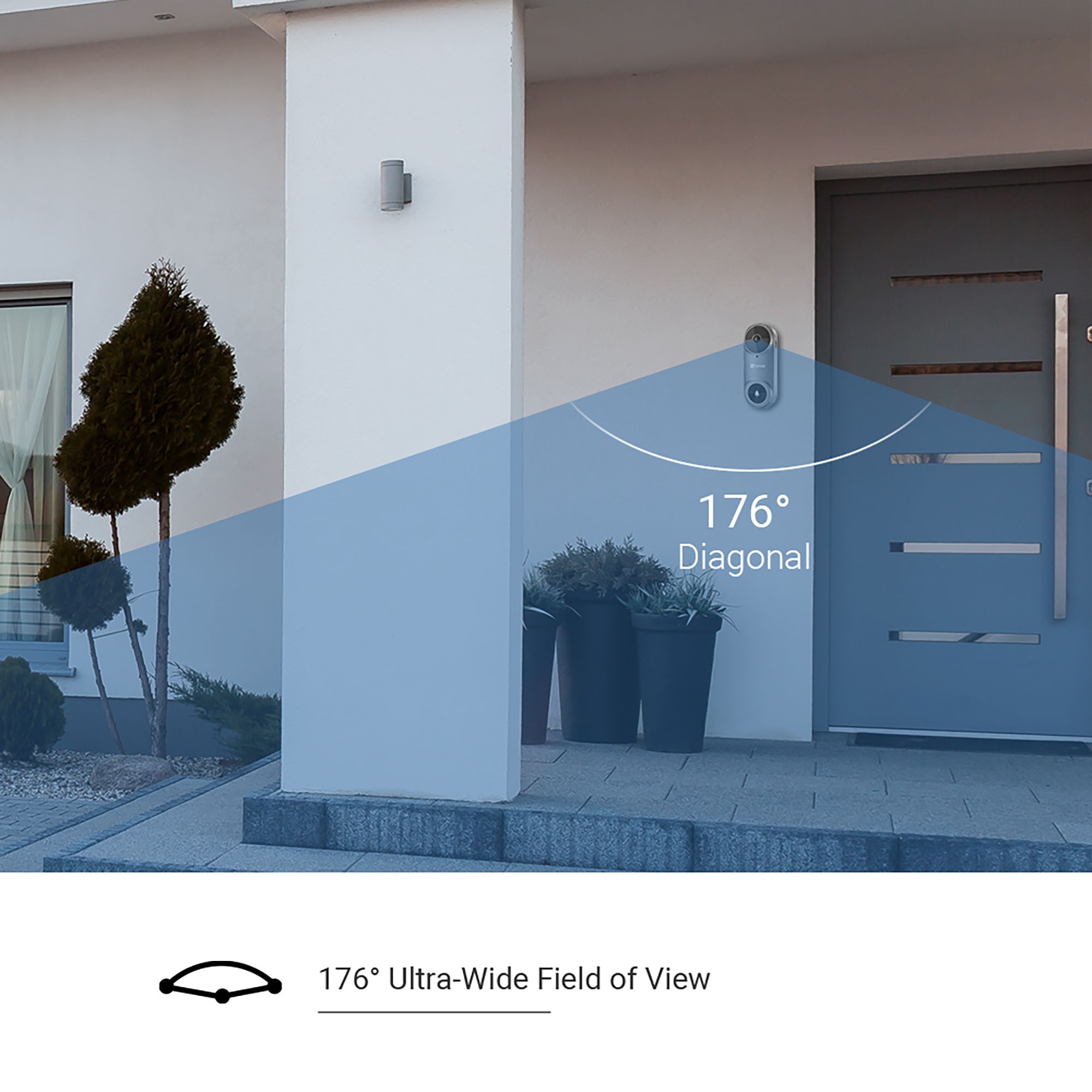 Ezviz DB2 Grey Wireless Video doorbell