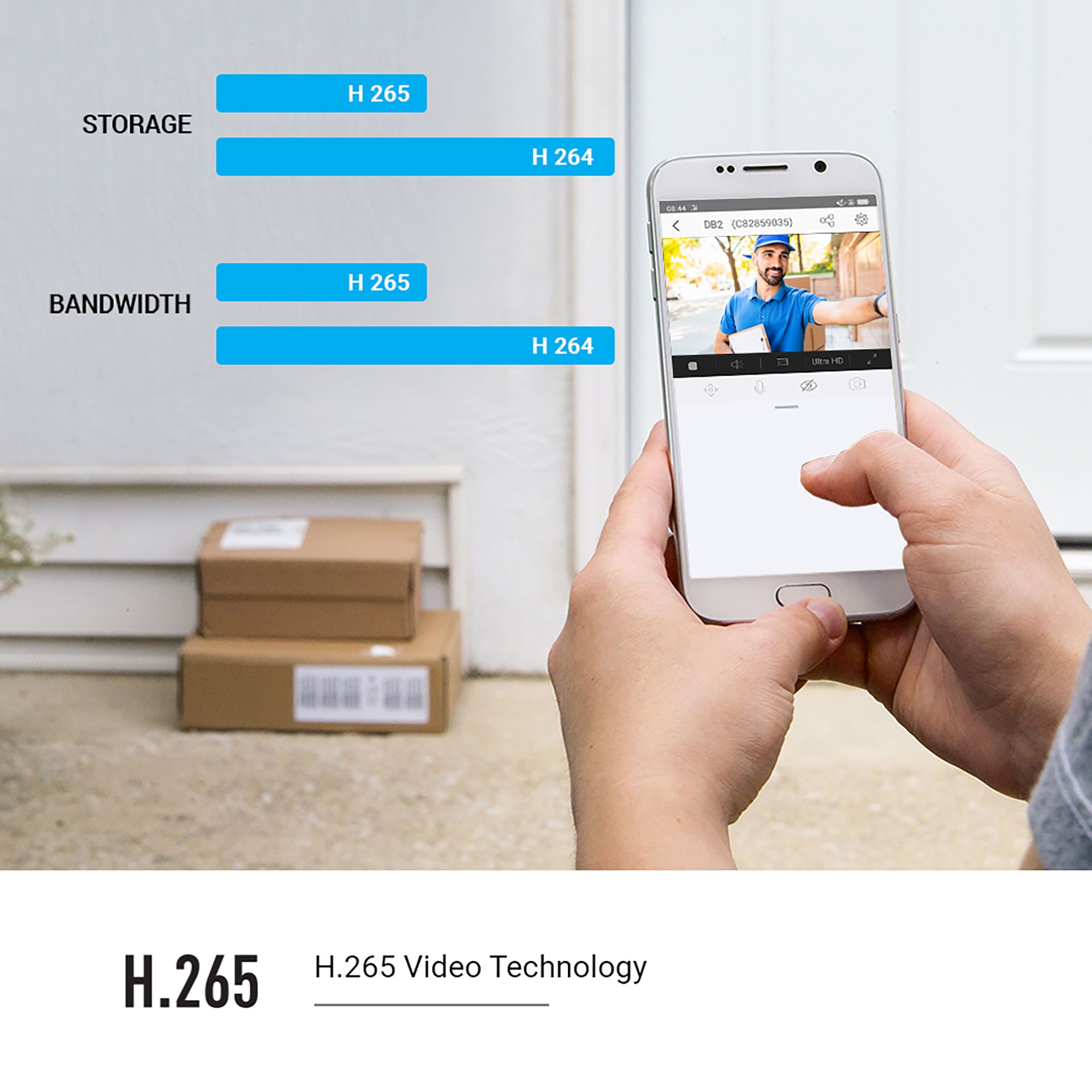 Ezviz DB2 Grey Wireless Video doorbell
