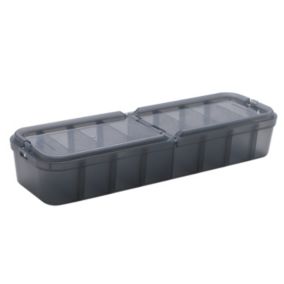 Ezy Storage Bunker tough Grey Insert tray with 8 compartment