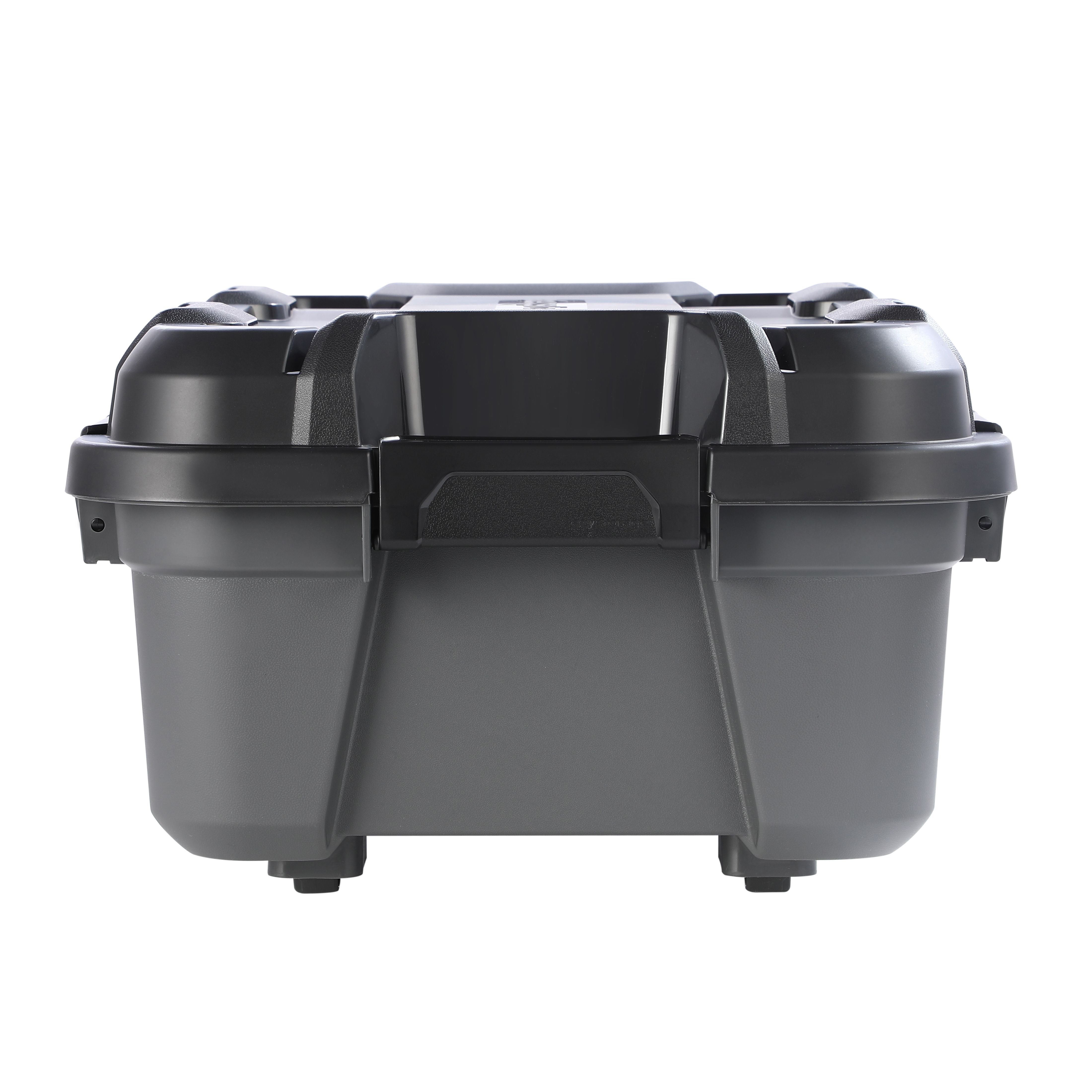Ezy Storage Bunker tough Heavy duty Black 31L Medium Plastic Stackable ...