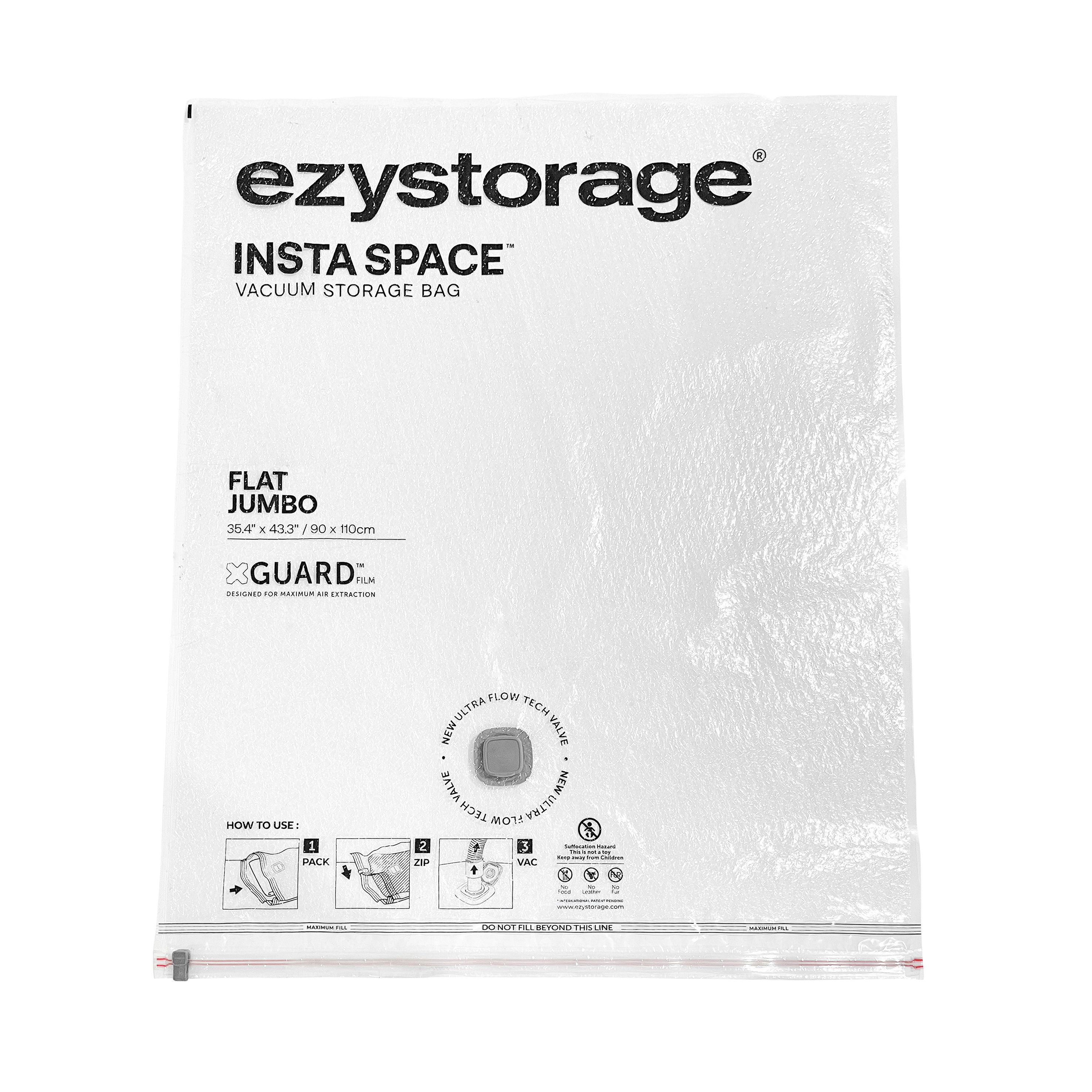 Ezy Storage Insta space Jumbo Vacuum storage bag, Pack of 2 DIY at B&Q