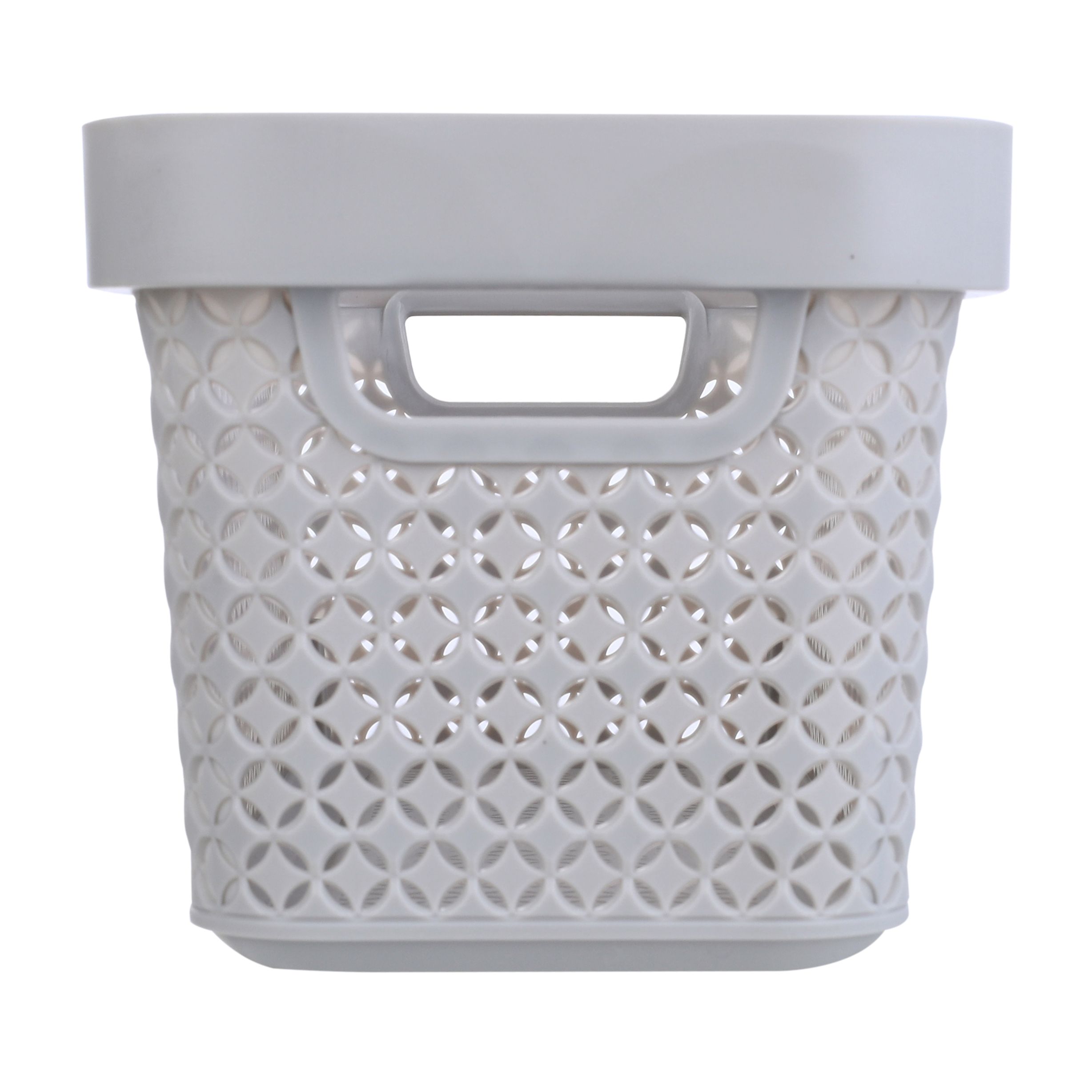 Ezy Storage Mode Matt grey Plastic Nestable Storage basket