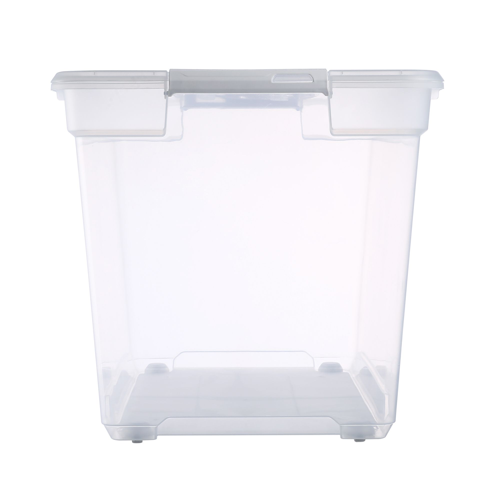 Ezy Storage Solutions+ Clear 100L XXL Plastic Stackable Wheeled Storage ...