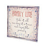 Family life Multicolour Canvas art (H)500mm (W)18mm