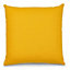 Fan leaf Yellow & white Cushion