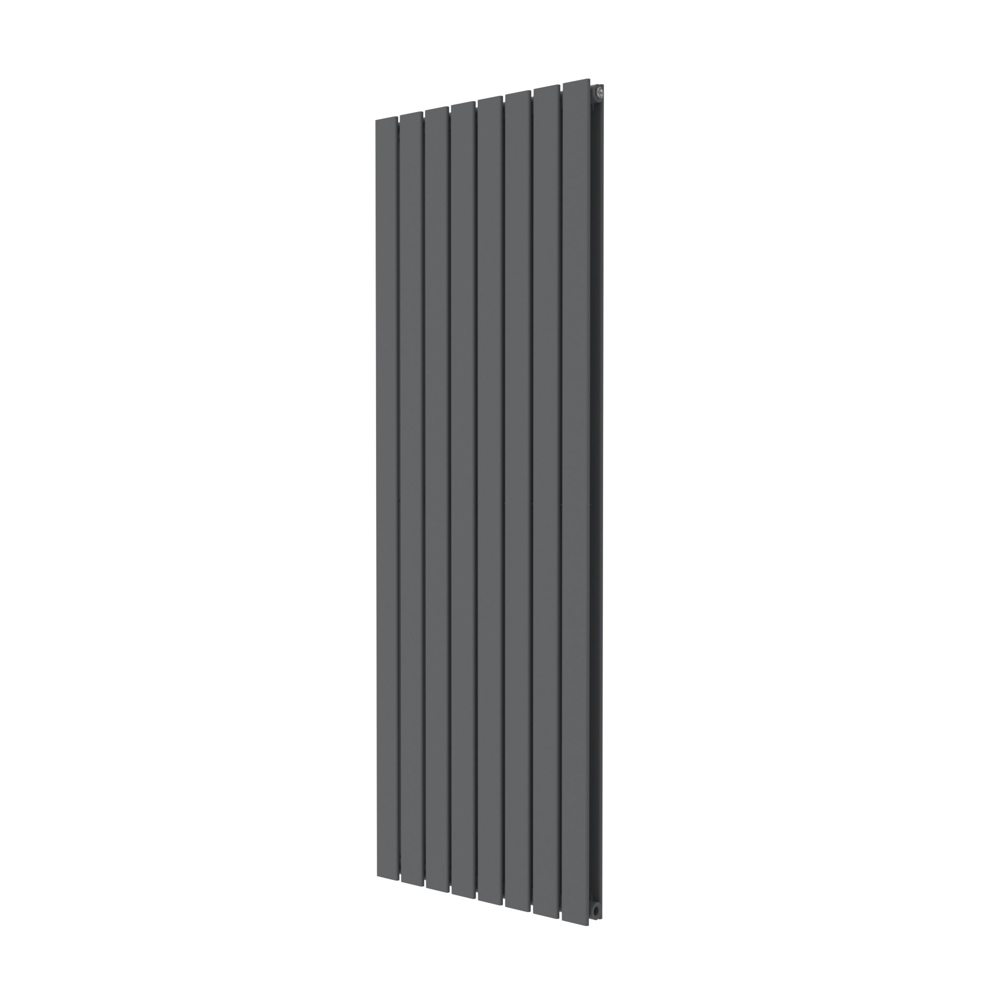 Faringdon Anthracite Vertical Designer Radiator, (W)608mm x (H)1800mm