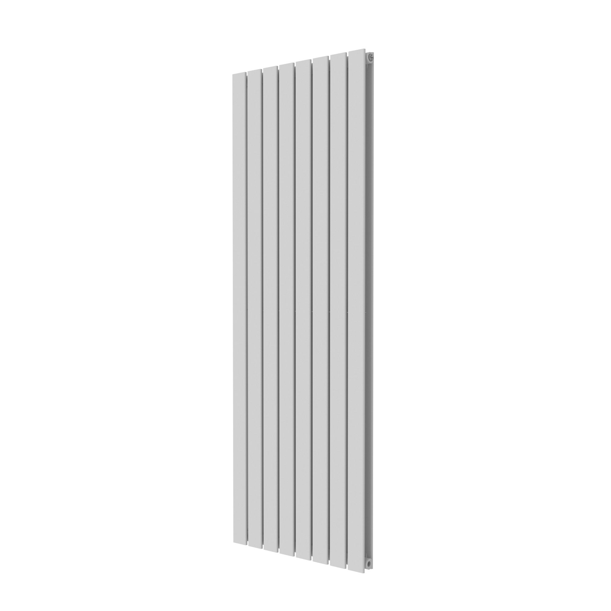 Faringdon White Vertical Designer Radiator, (W)608mm x (H)1800mm