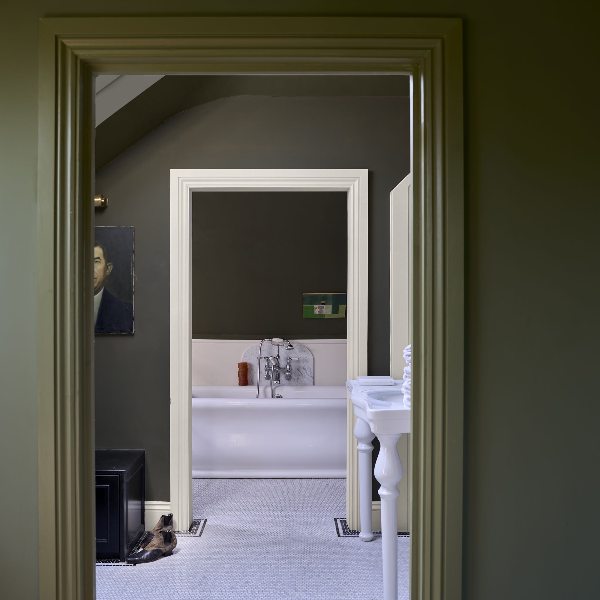 Farrow & Ball Dibber No.312 Flat matt Wall & ceiling Emulsion paint, 100ml Tester pot