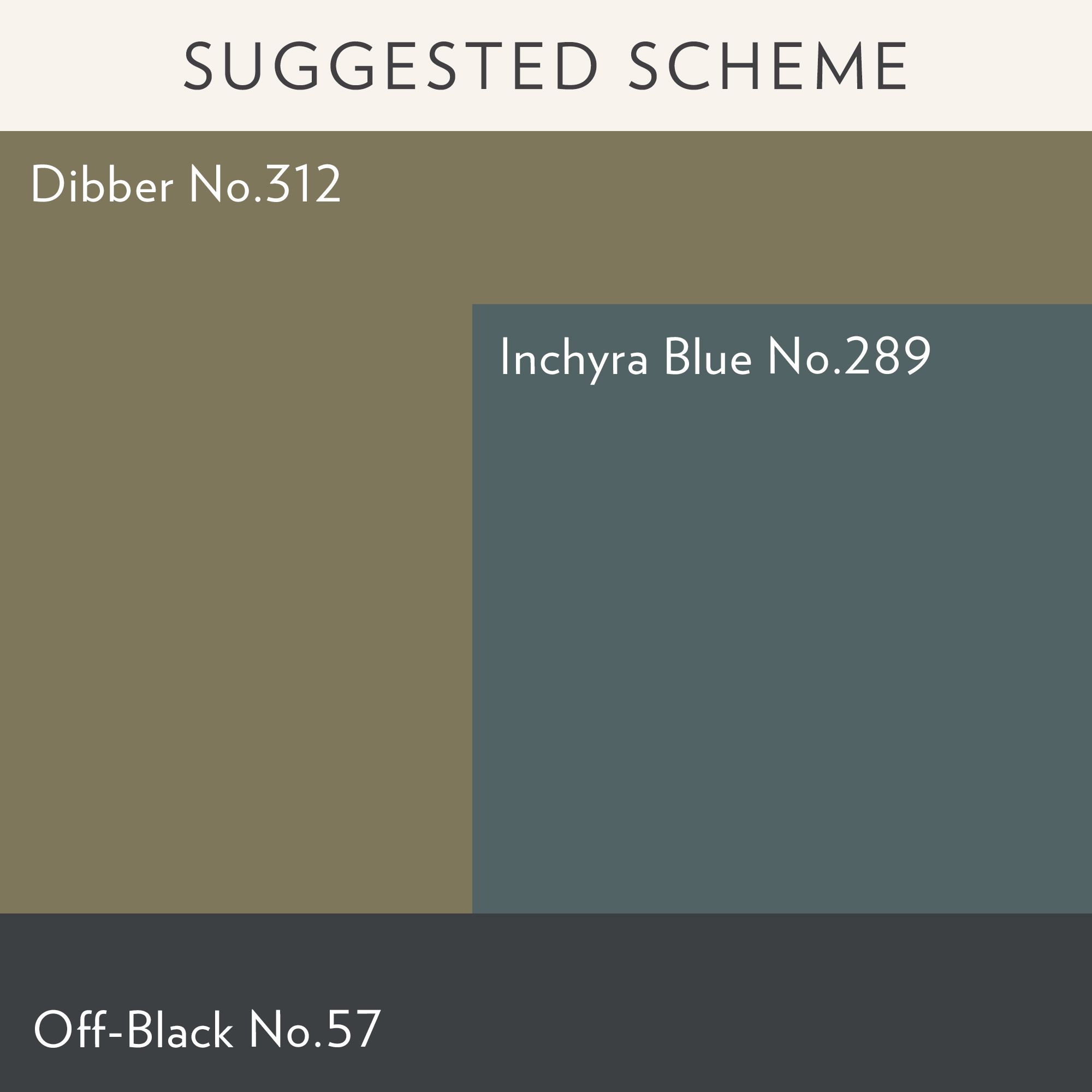 Farrow & Ball Dibber No.312 Flat matt Wall & ceiling Emulsion paint, 100ml Tester pot