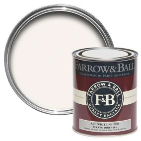 Farrow & Ball Estate All white Eggshell Metal & wood paint, 750ml