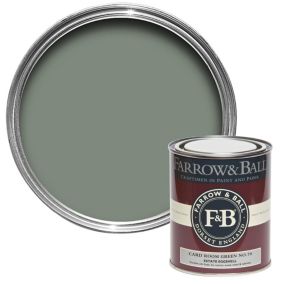 Farrow & Ball Estate Card Room Green No.79 Eggshell Paint, 750ml