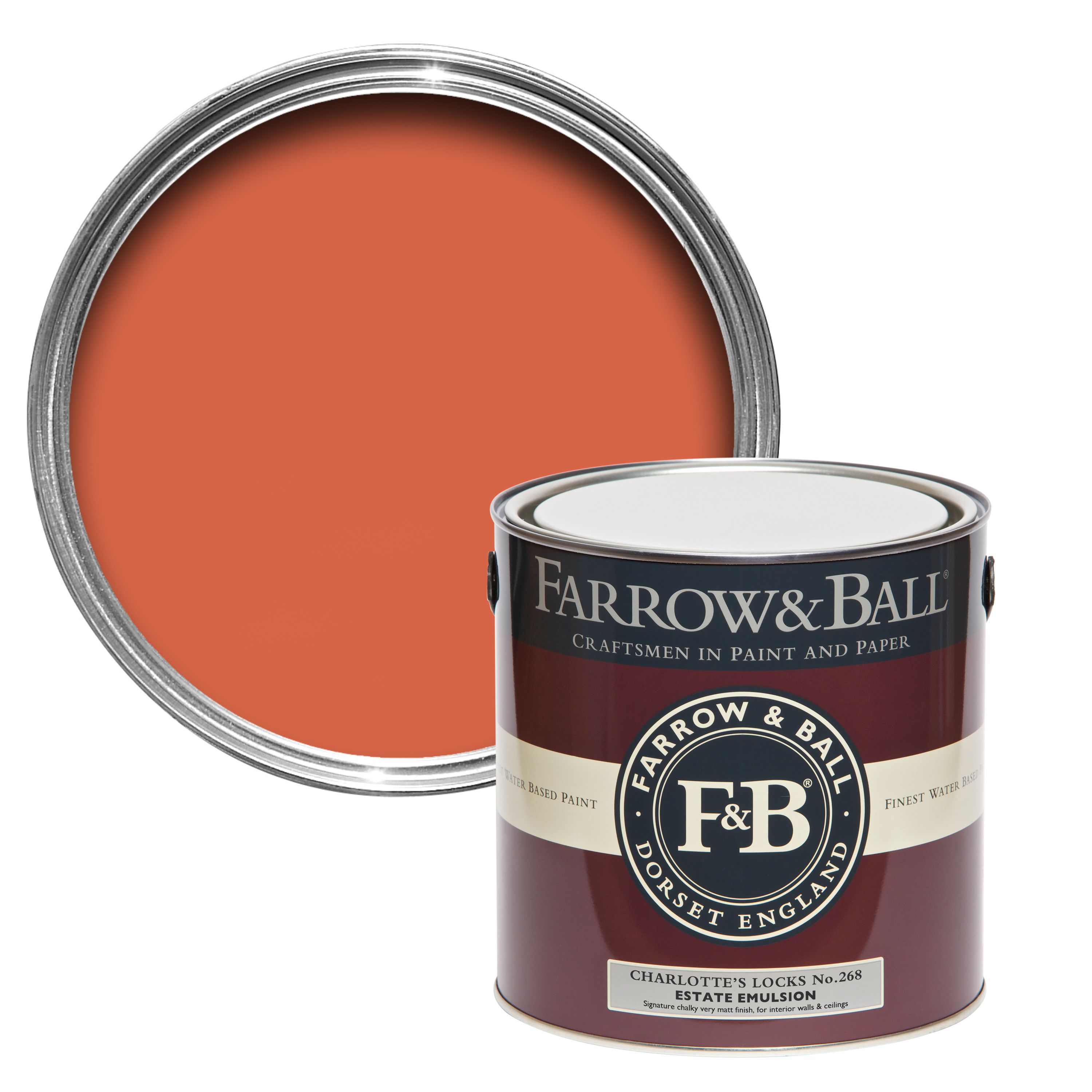 Farrow & Ball Estate Charlotte's locks No.268 Matt Emulsion paint, 2.5L Tester pot