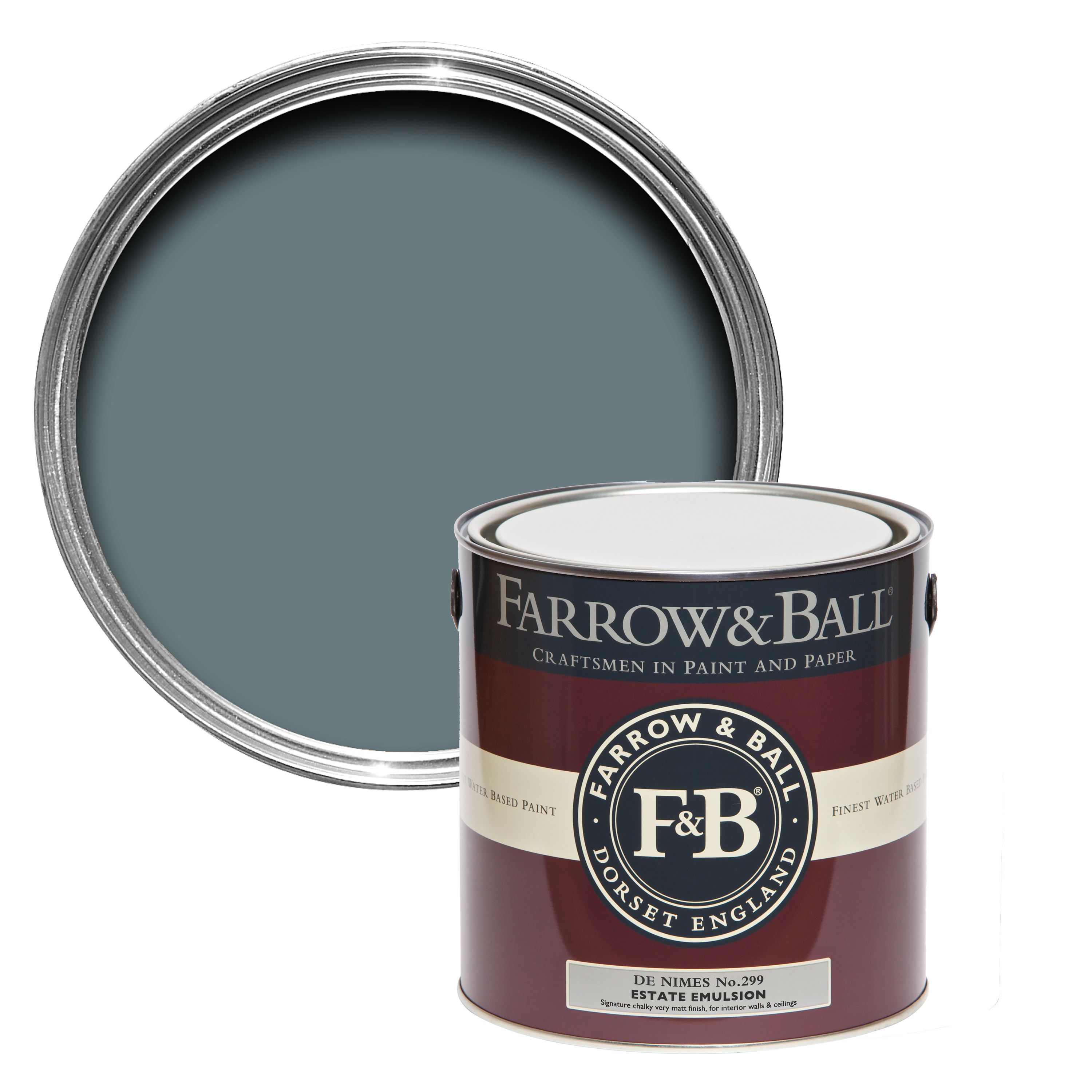 Farrow & Ball Estate De nimes No.299 Matt Emulsion paint, 2.5L Tester pot