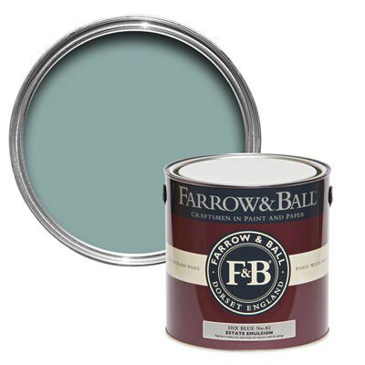 Farrow & Ball Estate Dix blue No.82 Matt Emulsion paint, 2.5L Tester pot