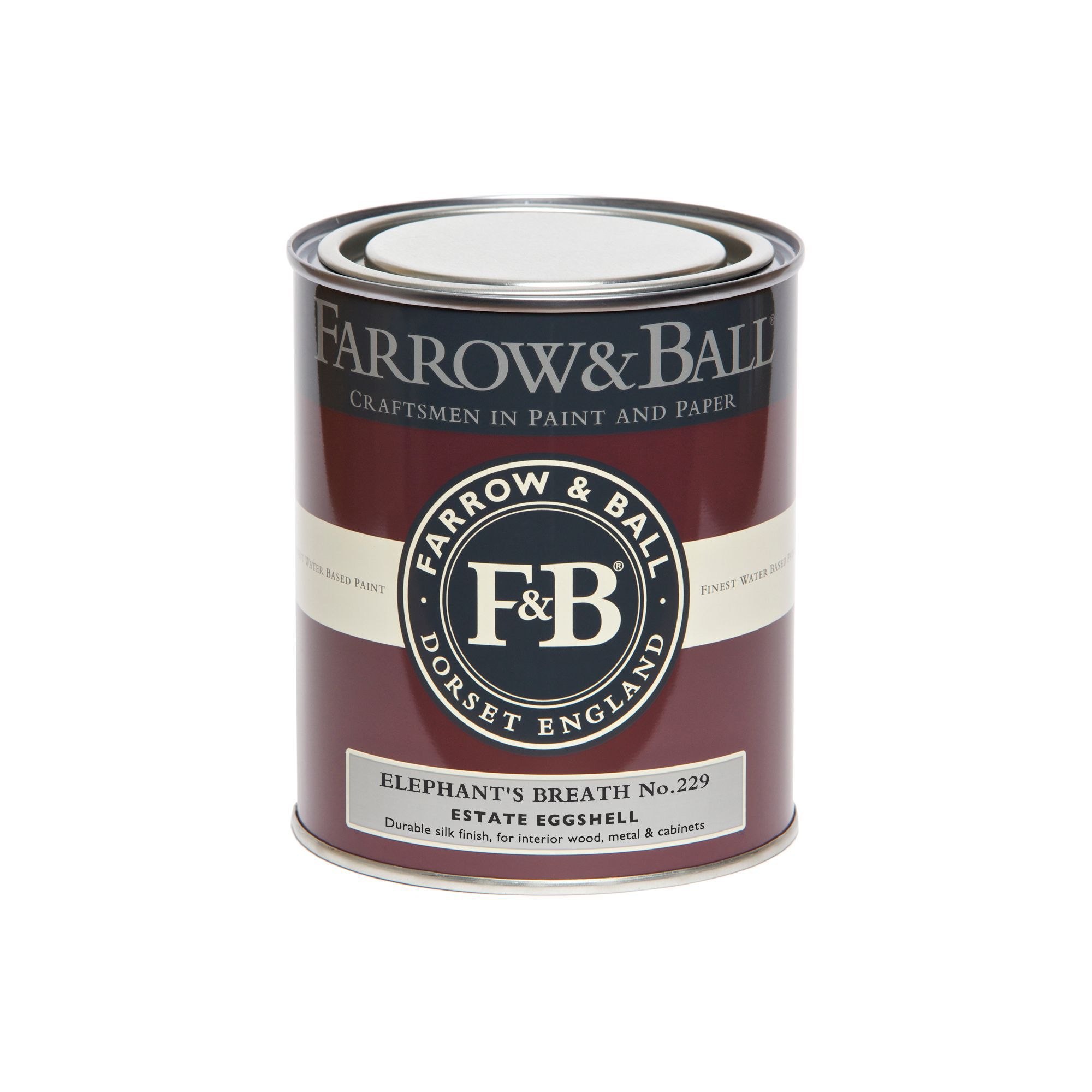 Farrow & Ball Estate Elephant's breath Eggshell Metal & wood paint, 750ml