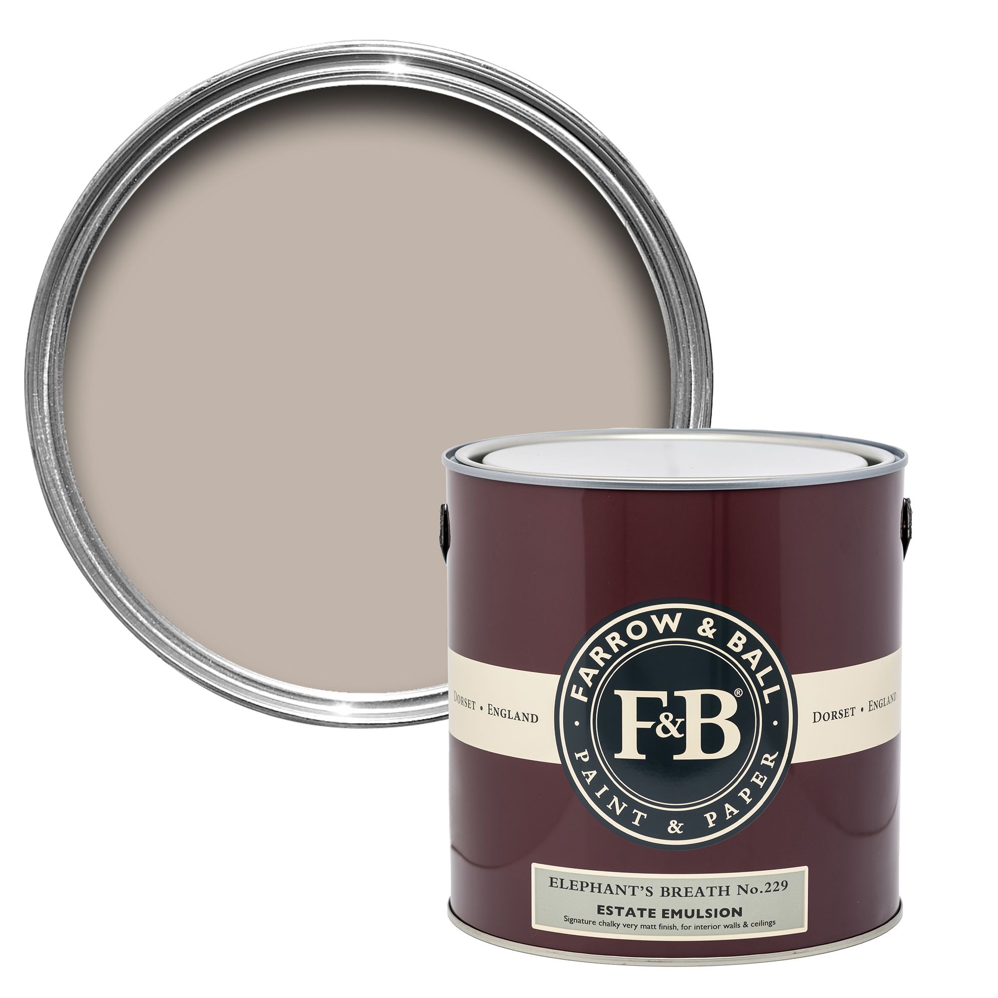 Farrow & Ball Estate Elephant's Breath Matt Wall & ceiling Emulsion paint, 2.5L