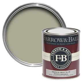 Farrow & Ball Estate French gray No.18 Eggshell Metal & wood paint, 750ml