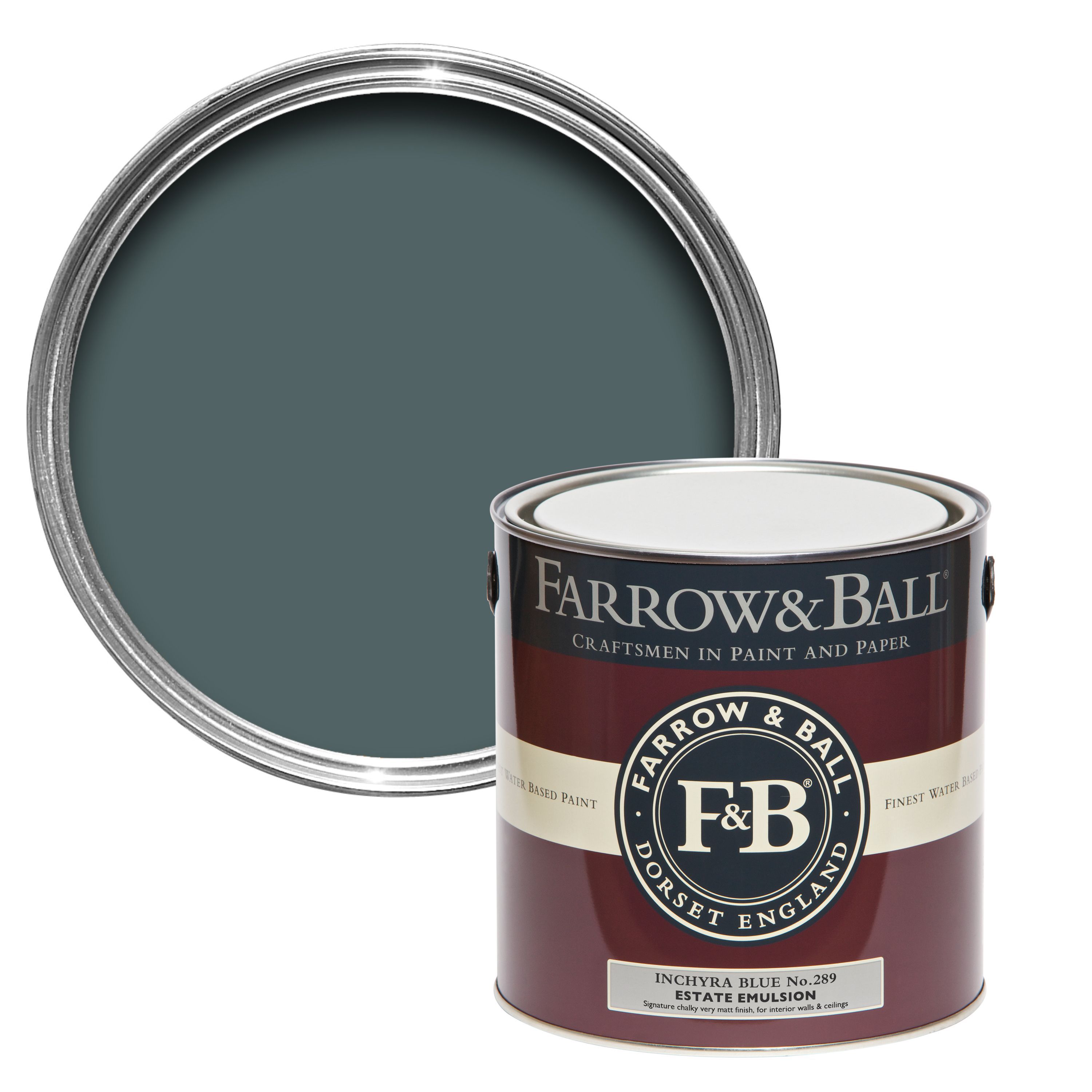 Farrow & Ball Estate Inchyra blue Matt Emulsion paint, 2.5L