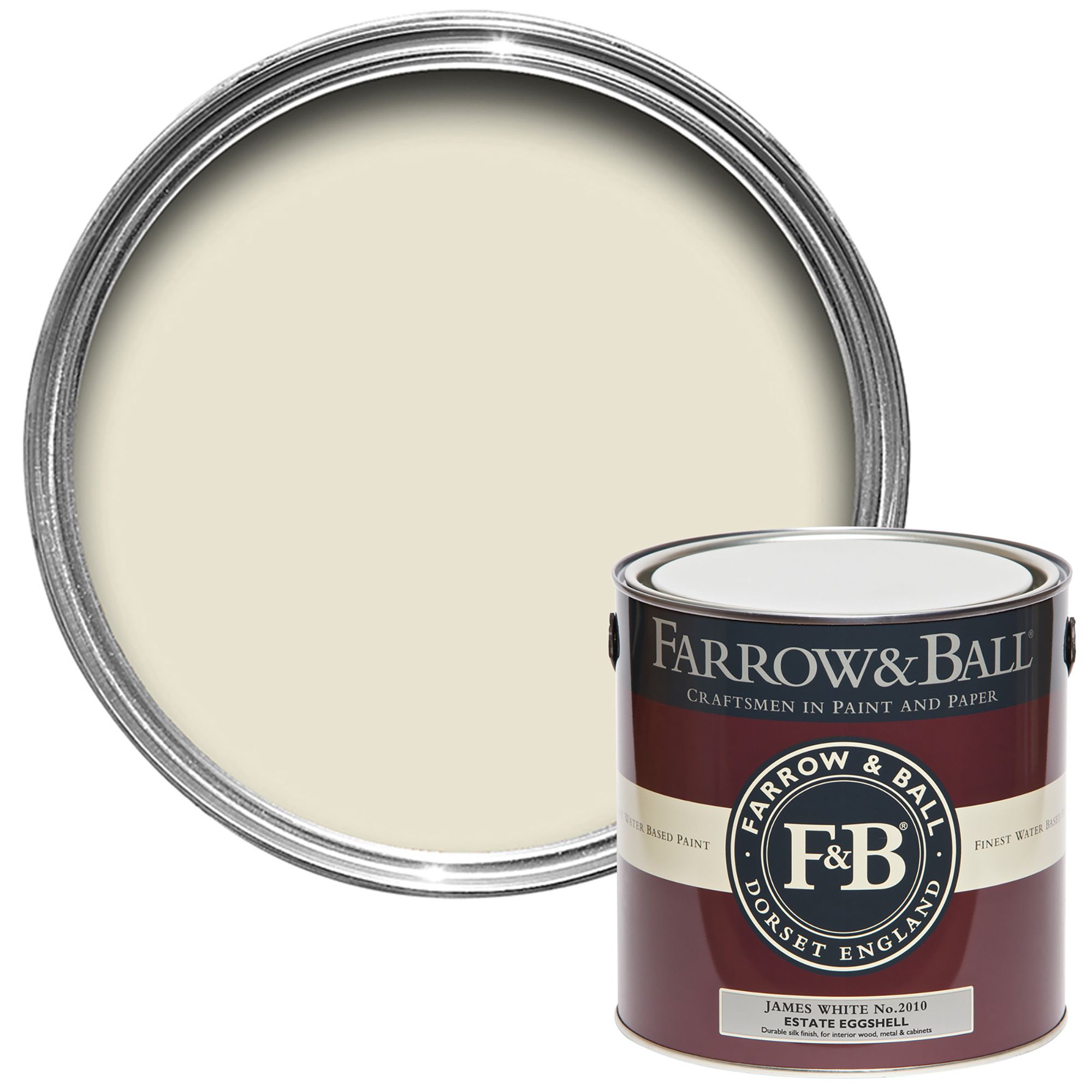 Farrow Ball Estate Hardwick White No.5 Eggshell Paint 2.5L