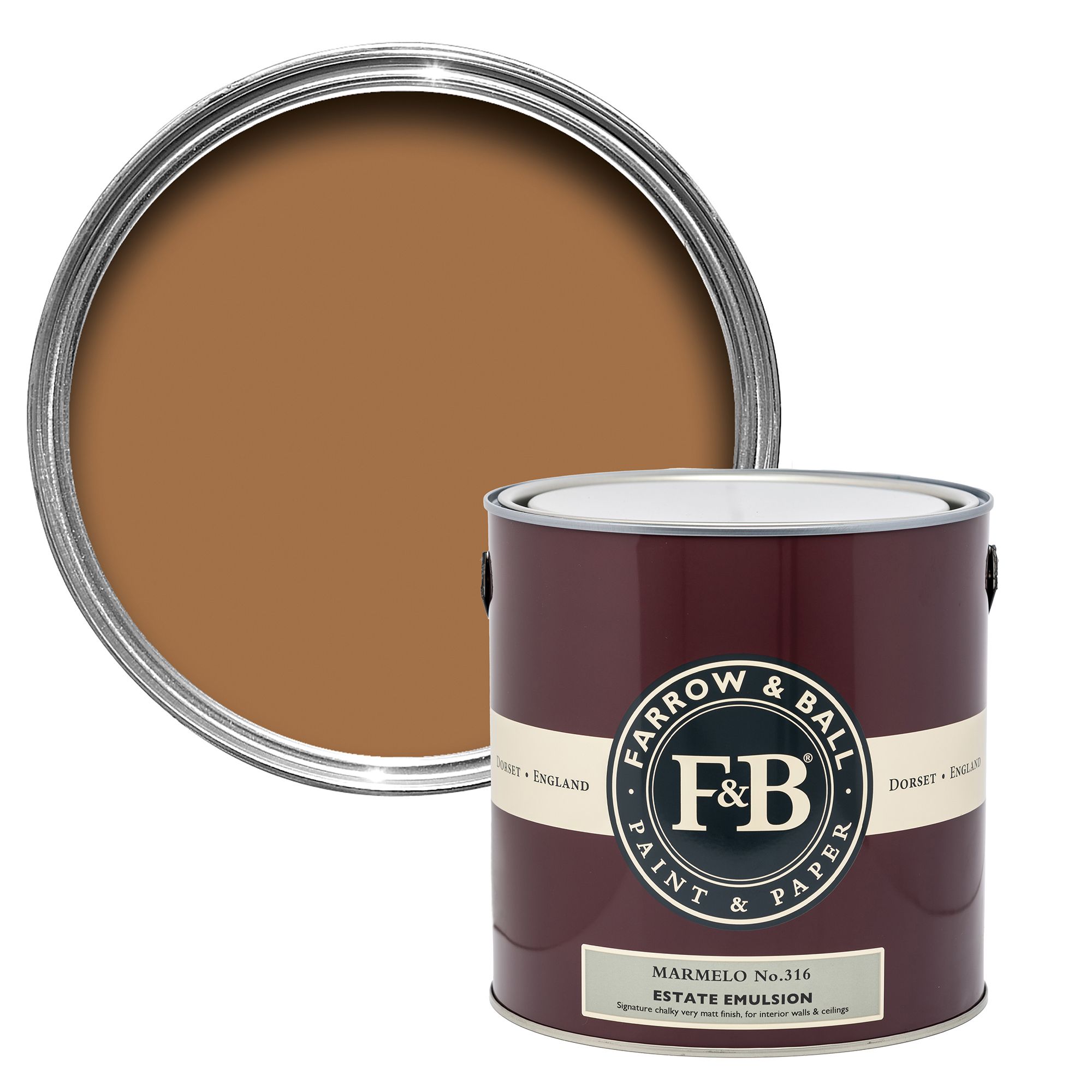 Farrow & Ball Estate Marmelo No.316 Matt Wall & ceiling Emulsion paint, 2.5L