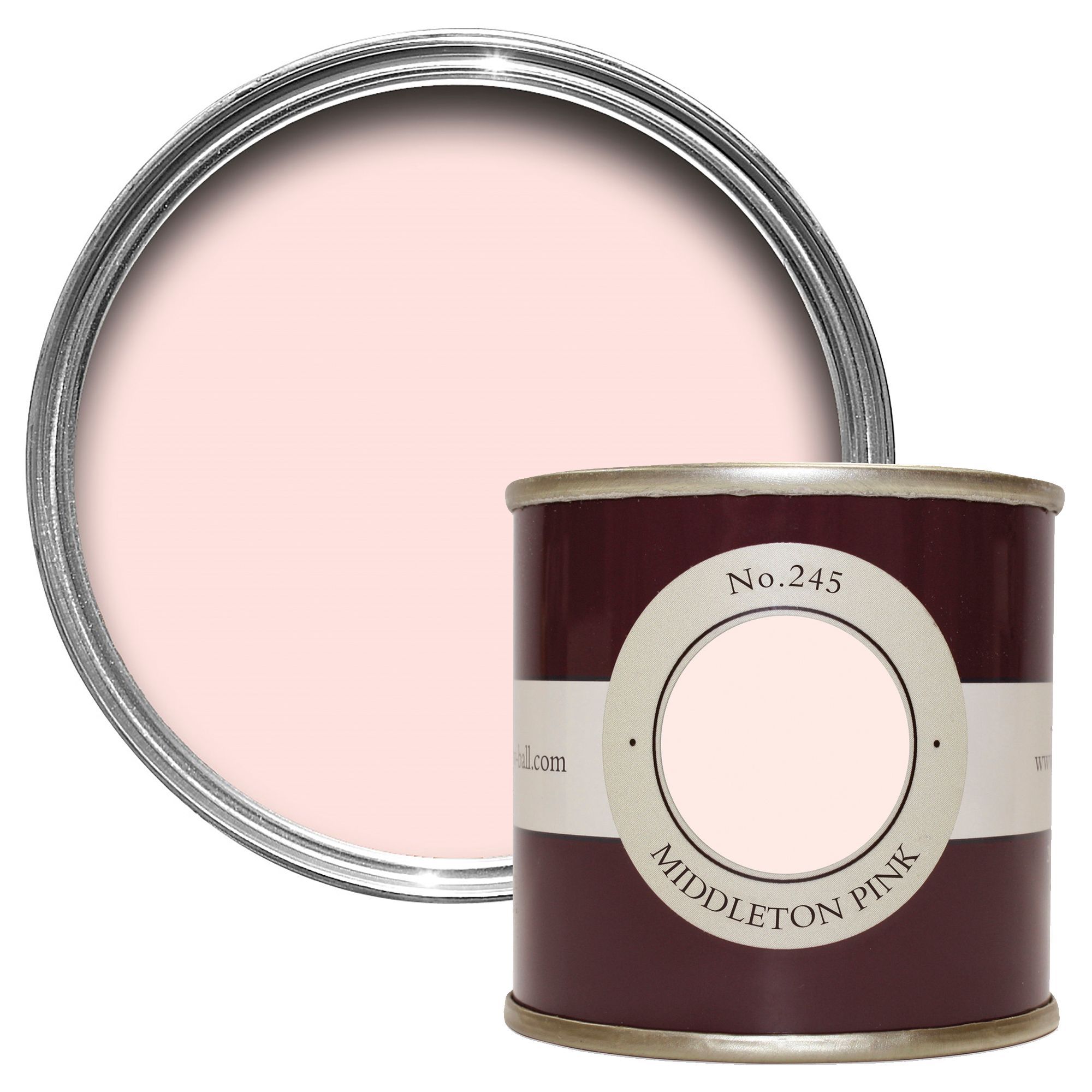 Farrow Ball Estate Middleton Pink No 245 Emulsion Paint 100ml Tester Pot Diy At B Q