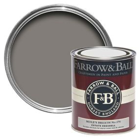 Farrow & Ball Estate Mole's breath No.276 Eggshell Metal & wood paint, 0.75L