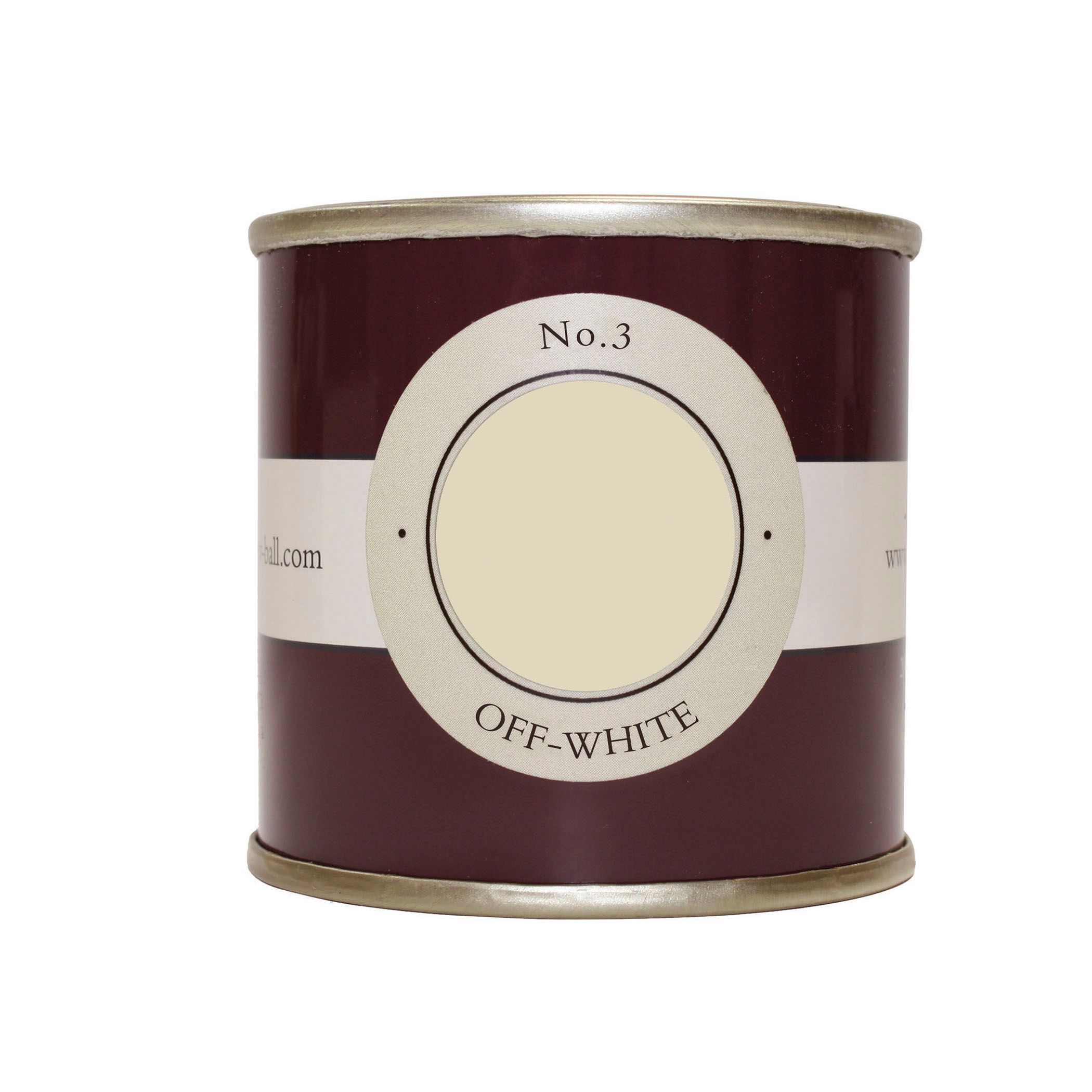 Farrow & Ball Estate Off White No.3 Matt Wall & ceiling Emulsion paint, 100ml Tester pot