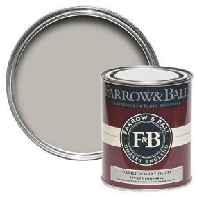 Farrow & Ball Estate Pavilion gray Eggshell Metal & wood paint, 750ml