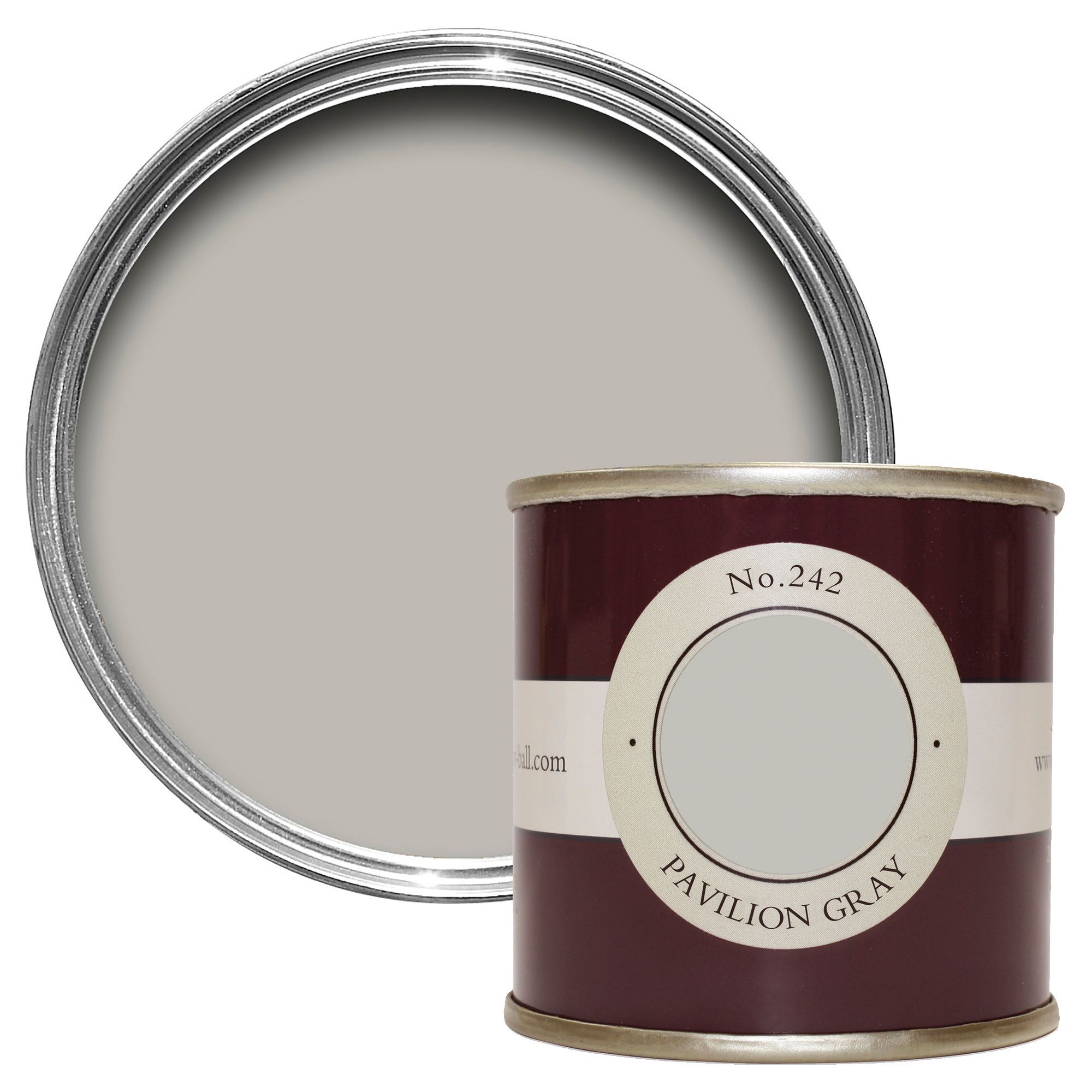 Farrow & Ball Estate Pavilion Gray No.242 Matt Wall & ceiling Emulsion paint, 100ml Tester pot