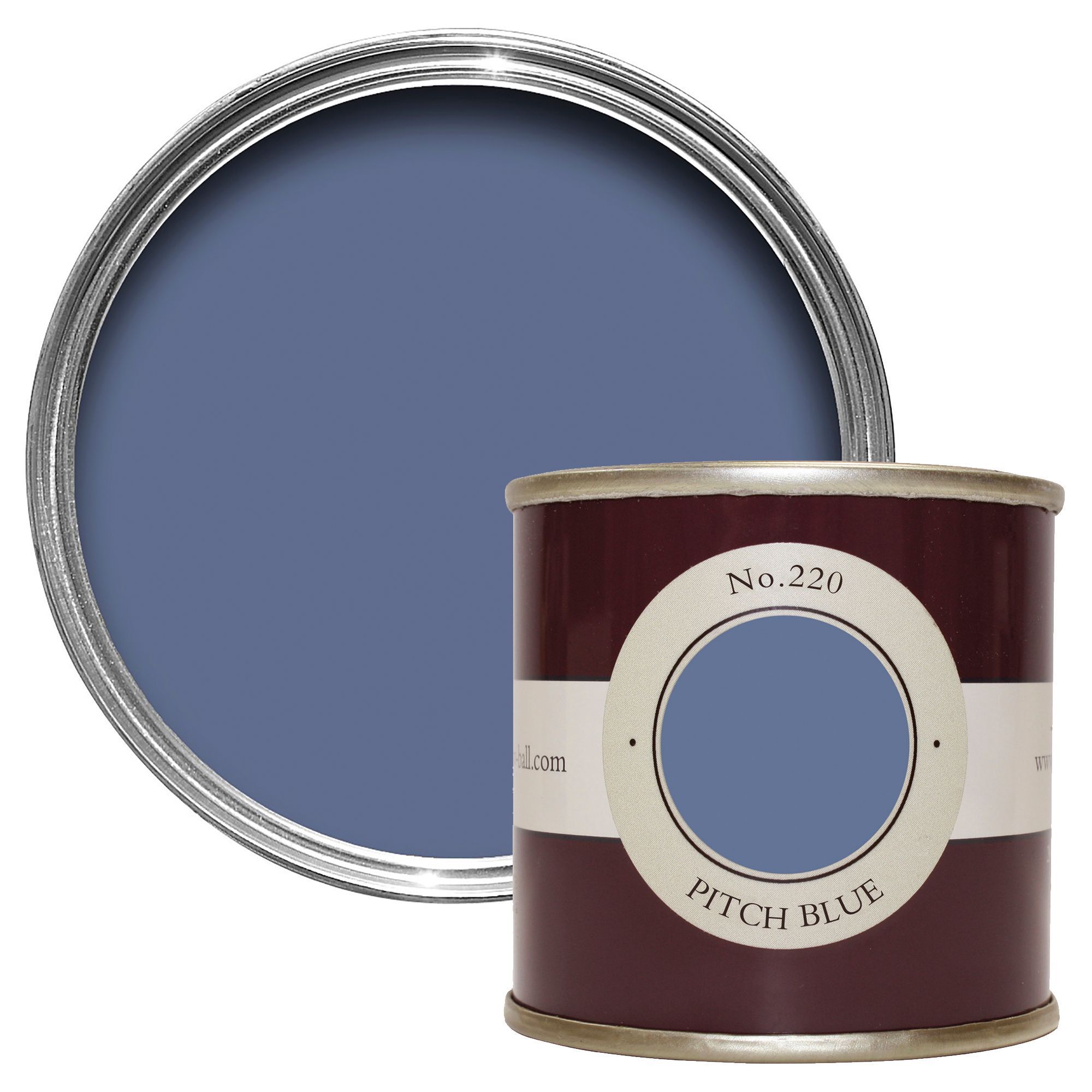 Farrow & Ball Estate Pitch blue No.220 Matt Emulsion paint 100 Tester