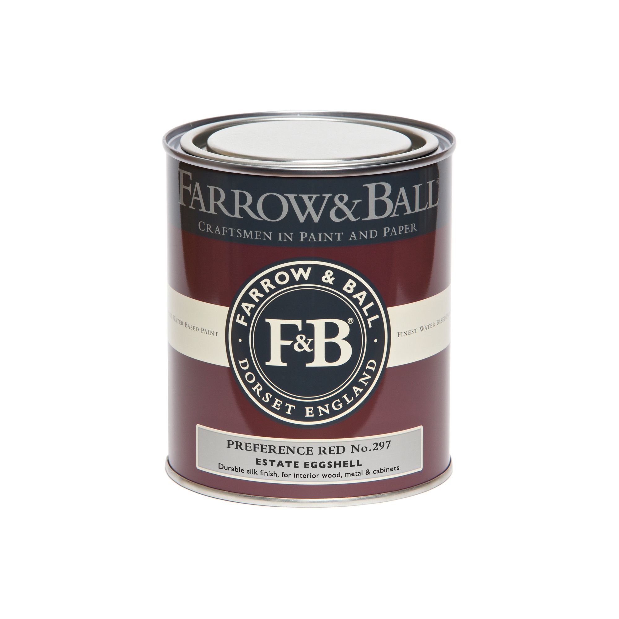 Farrow & Ball Estate Preference red No.297 Eggshell Metal & wood paint, 750ml