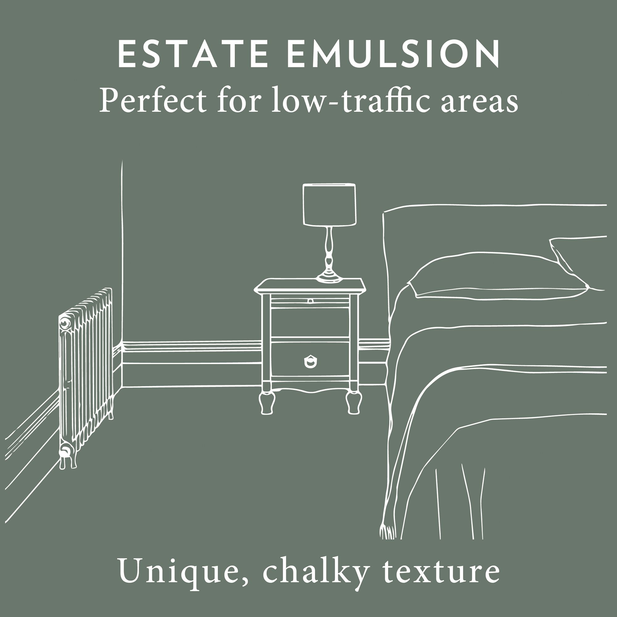 Farrow & Ball Estate Sap Green No.199 Matt Wall & ceiling Emulsion paint, 2.5L