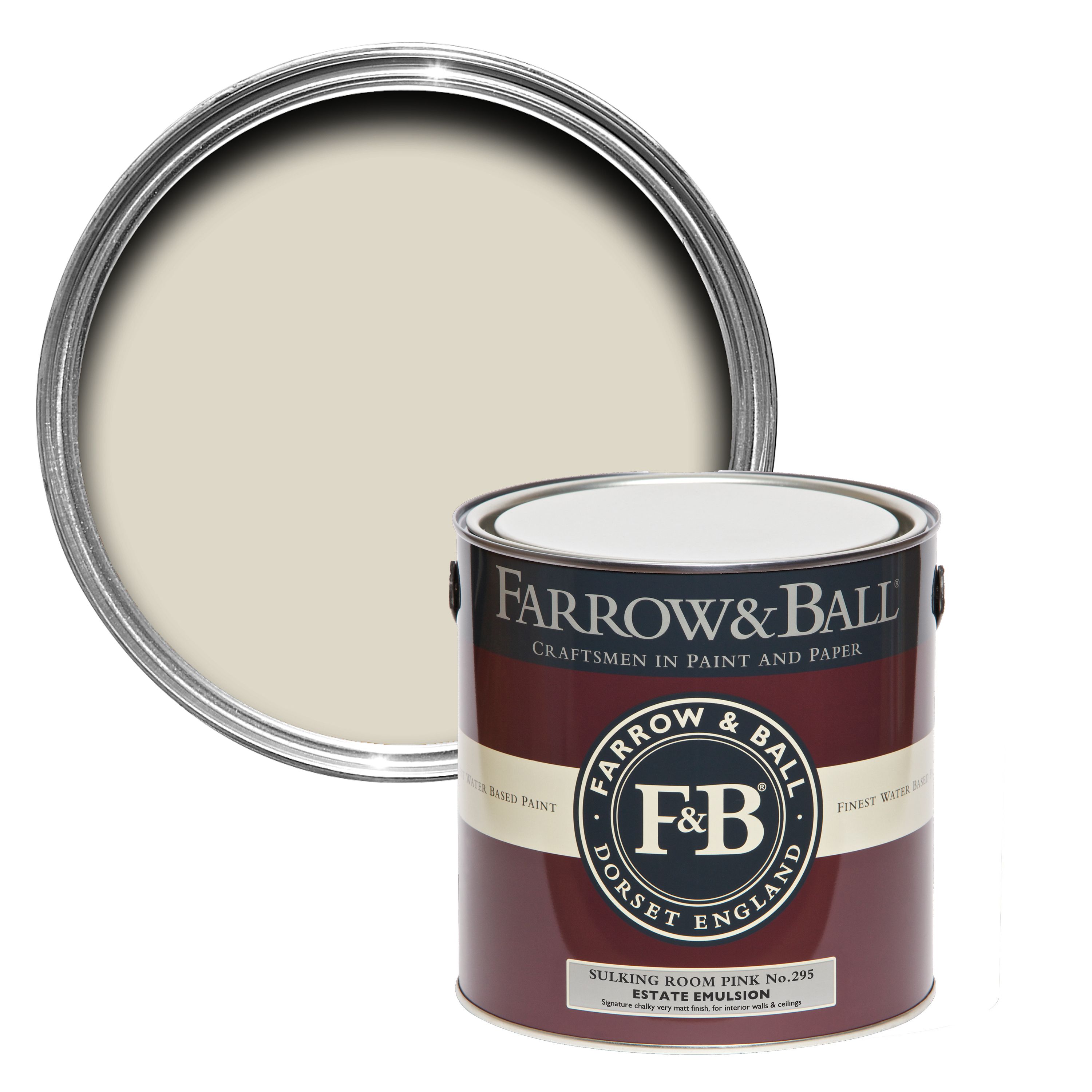 Farrow & Ball Estate School house white No.291 Eggshell Metal & wood paint, 2.5L