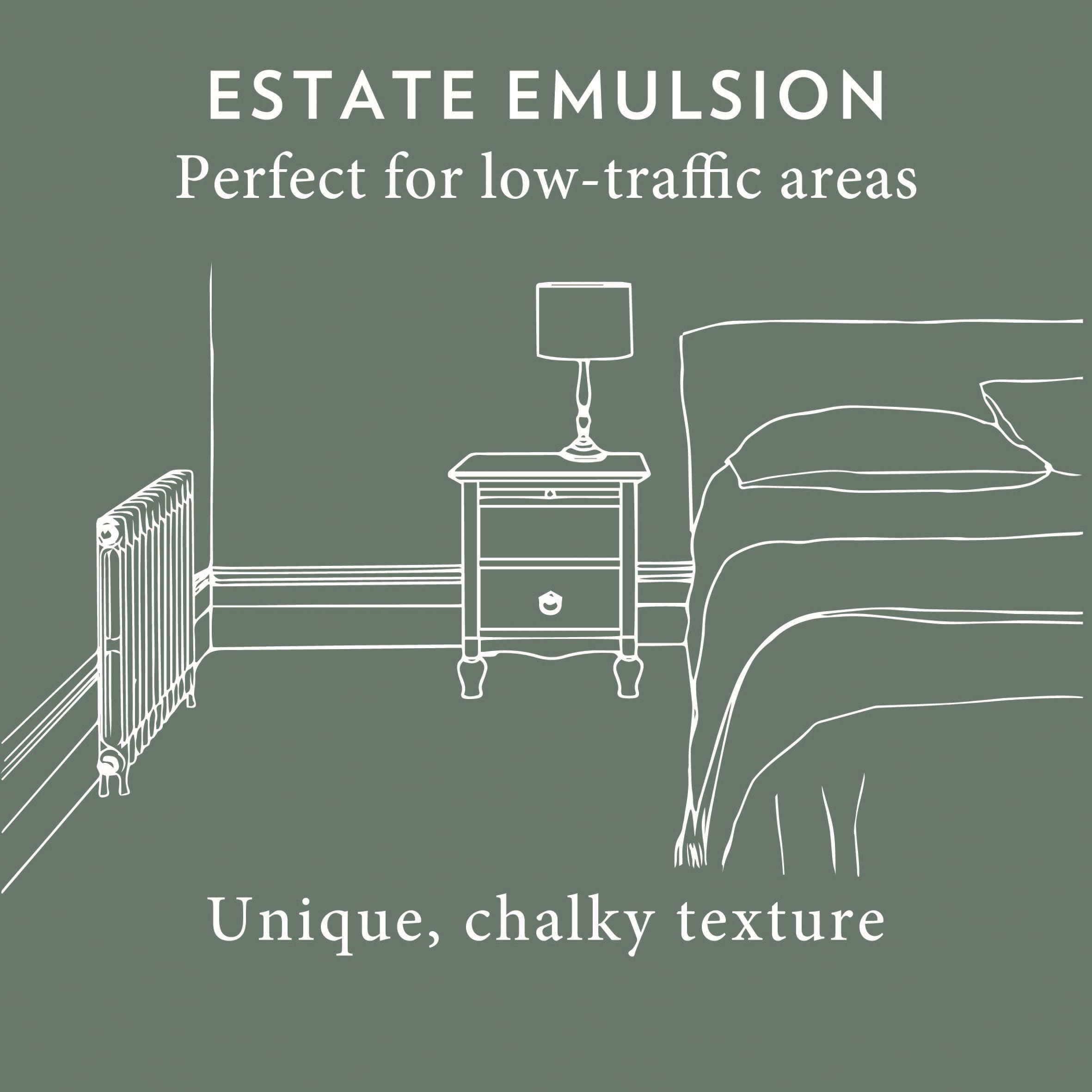 Farrow & Ball Estate School house white No.291 Matt Emulsion paint, 2.5L