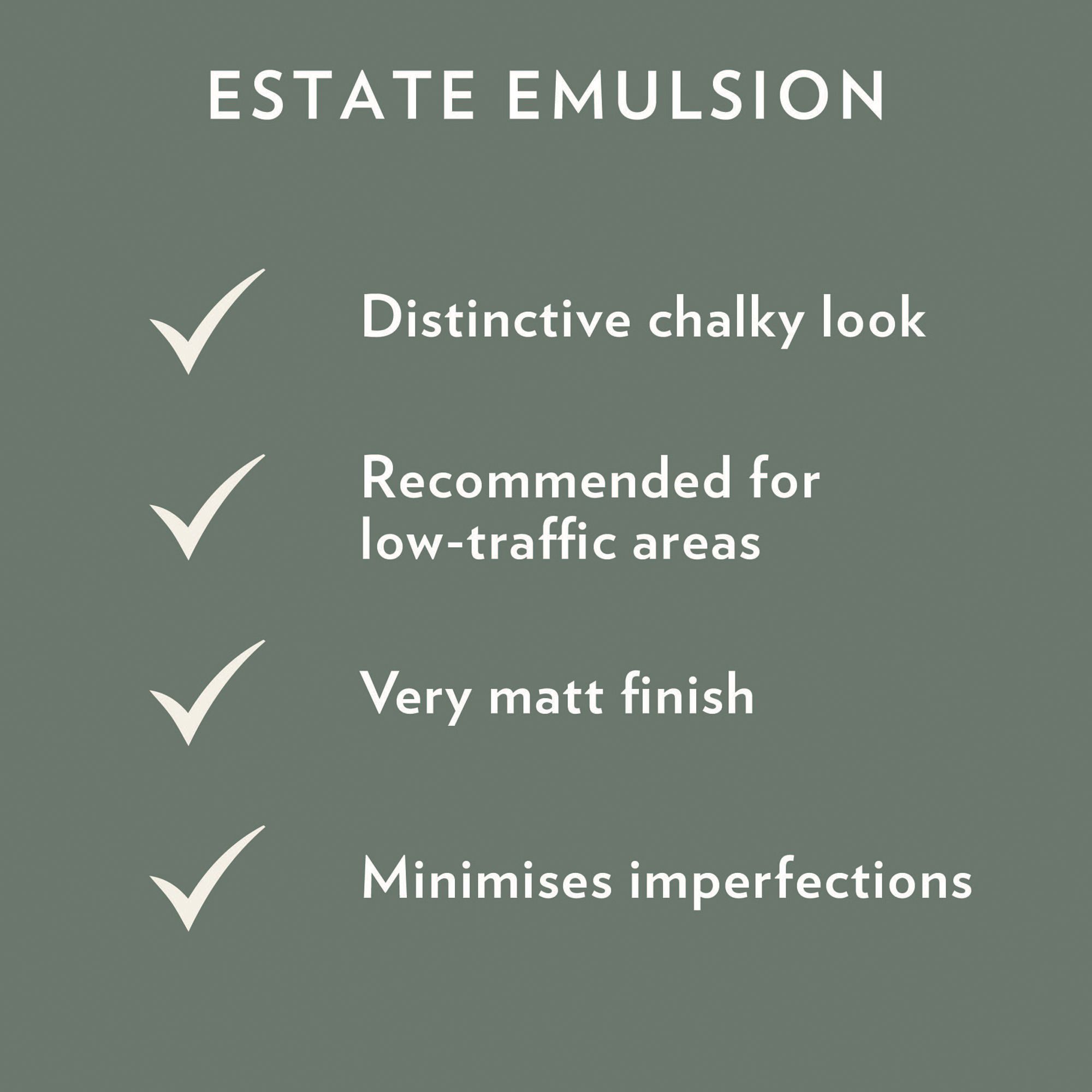 Farrow & Ball Estate School house white No.291 Matt Emulsion paint, 2.5L