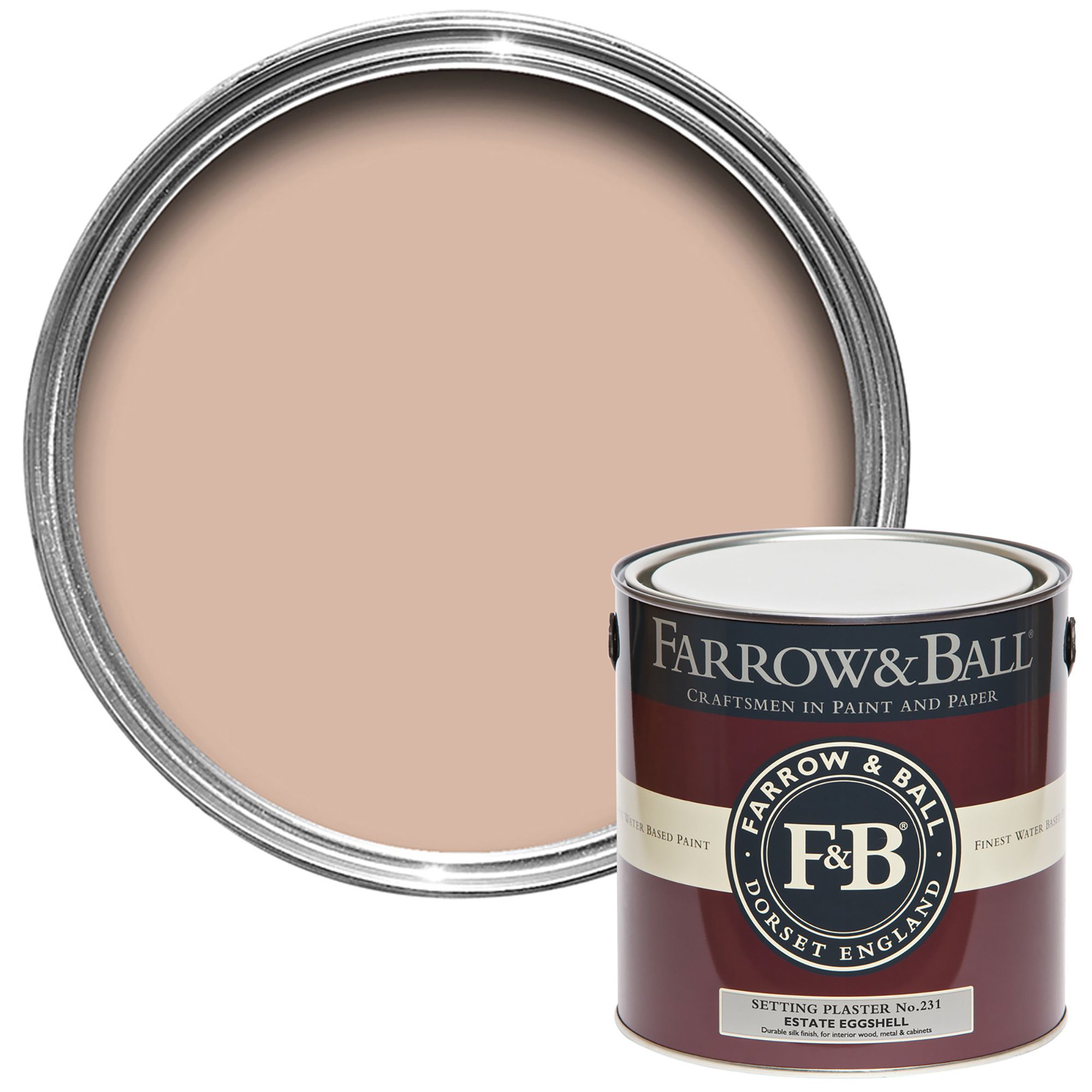 Farrow & Ball Estate Setting Plaster No.231 Eggshell Paint, 2.5L