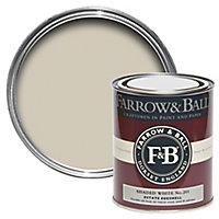 Farrow & Ball Estate Shaded white No.201 Eggshell Metal & wood paint, 0.75L