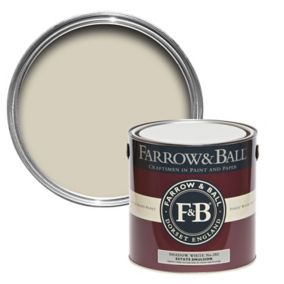 Farrow & Ball Estate Shadow white No.282 Matt Emulsion paint, 2.5L