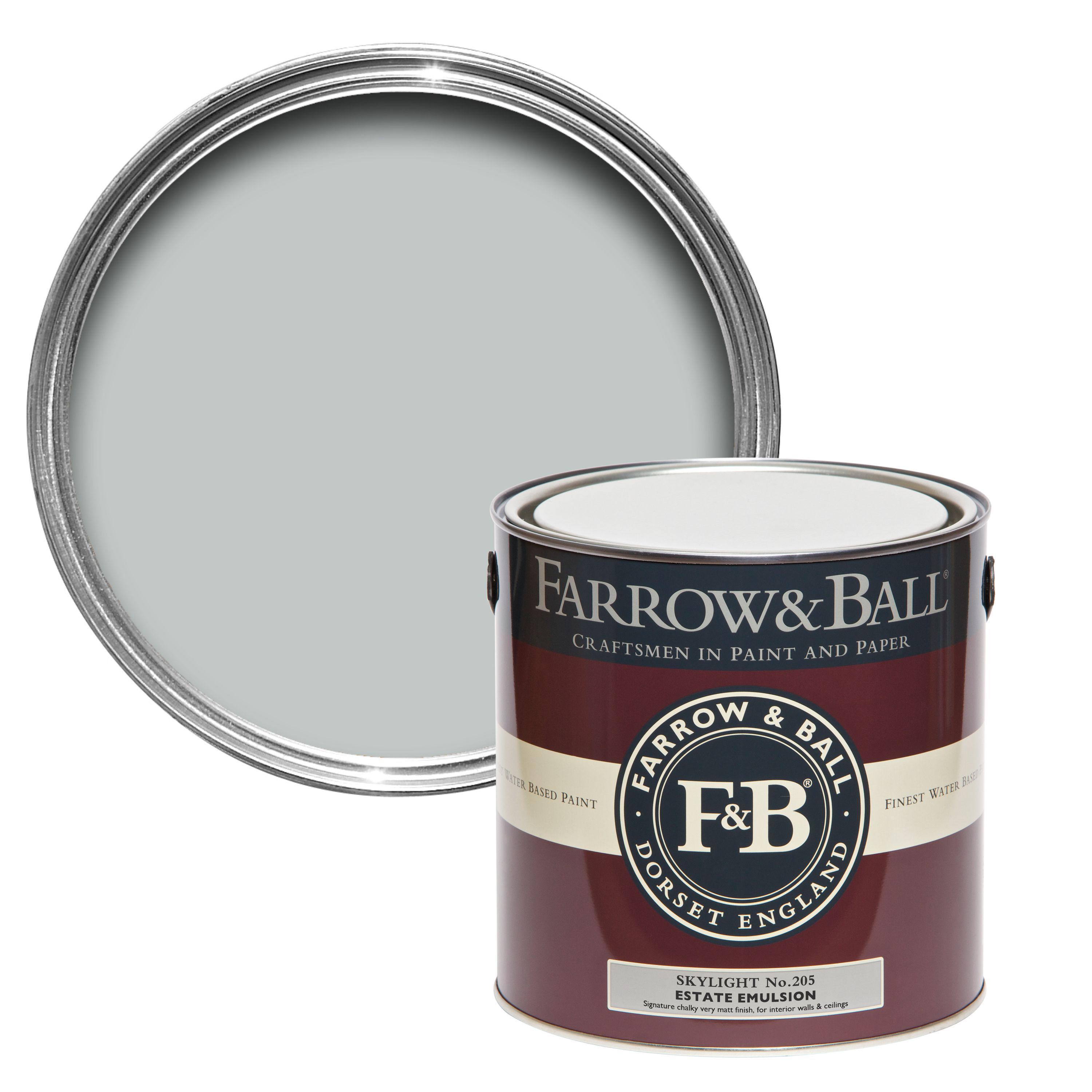 Farrow & Ball Estate Skylight No.205 Matt Emulsion paint, 2.5L Tester pot