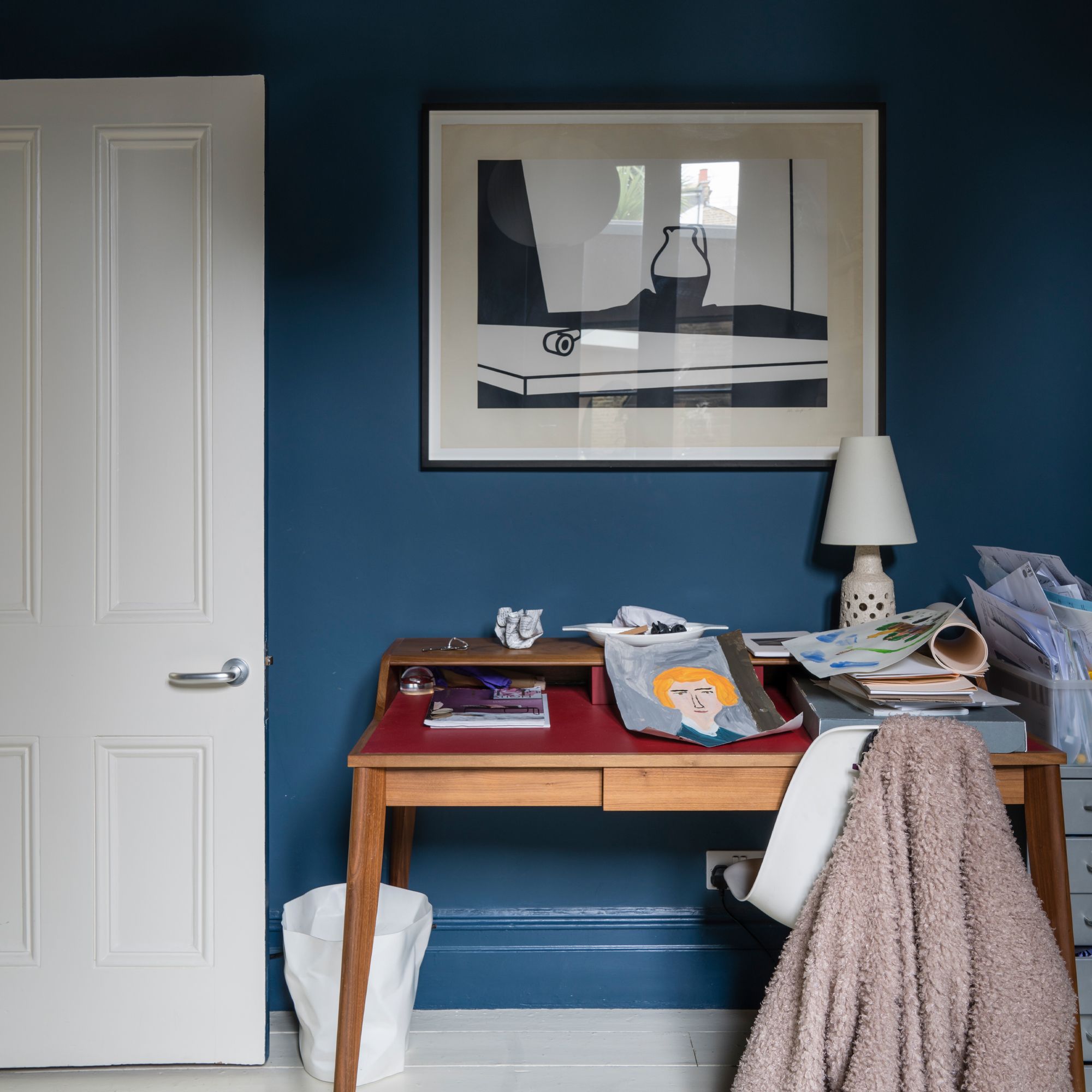 Farrow & Ball Estate Stiffkey Blue Matt Wall & ceiling Emulsion paint, 100ml Tester pot