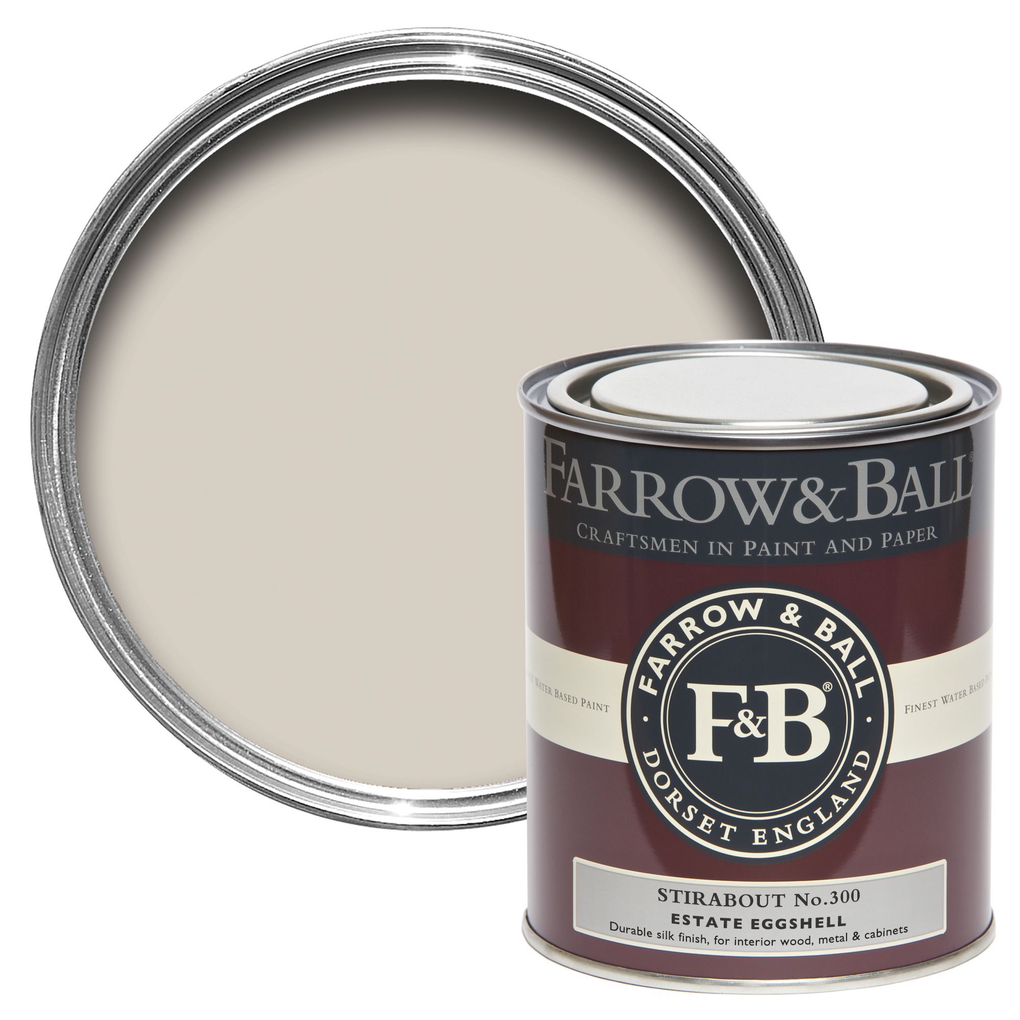 Farrow & Ball Estate Stirabout No.300 Eggshell Paint, 750ml DIY at B&Q