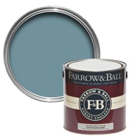 Farrow & Ball Estate Stone blue No.86 Matt Emulsion paint, 2.5L